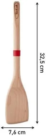 ابعاد و اندازه کفگیر چوبی تفال مدل K2300814 طول ۳۲.۵ و عرض ۷.۶ سانتیمتر