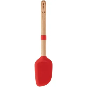 لیسک قنادی و کفگیر سیلیکونی تفال مدل K2304614 با دسته چوبی ارگونومیک