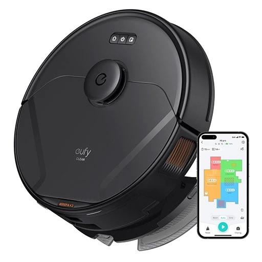 جارو رباتیک یوفی مدل X8 Pro مجهز به پد تی کشی و کنترل از طریق برنامه موبایل