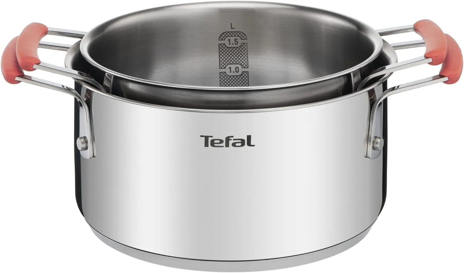 سرویس 6 پارچه استیل اپتی اسپیس نارنجی تفال مدل G720S604 ( تابه 24,28 / قابلمه 20,18) – تصویر ۶
