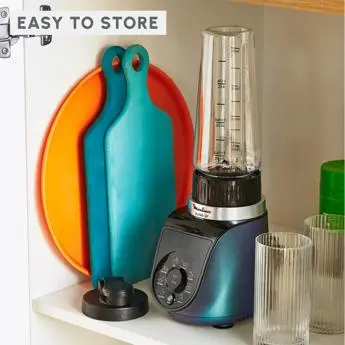 طراحی کم جا و ابعاد جمع و جور مخلوط کن و شیکر مولینکس LM19H4M0 داخل کابینت