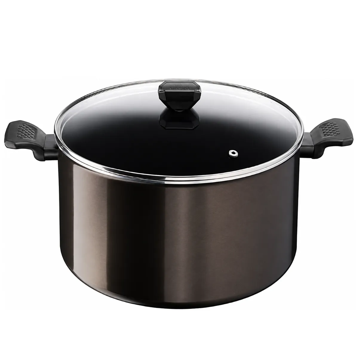 قابلمه نچسب تفال سری Easy Cook با درب شیشه ای پیرکس و دستگیره ارگونومیک اصل