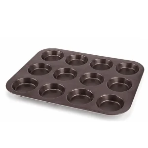 قالب مافین و کاپ کیک ۱۲ عددی تفال مدل J0362812 سایز ۲۳ در ۳۰ اصل فرانسه