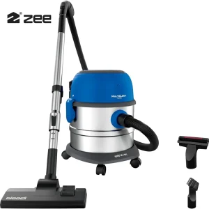 نمای کامل دستگاه جاروبرقی آب و خاک بیسل MultiClean Turbo به همراه لوله تلسکوپی، خرطومی و نازل‌های جانبی